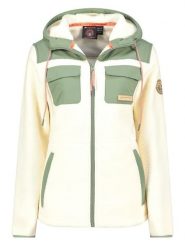 Canadian Peak Kurtka polarowa "Toulouseak" w kolorze kremowo-zielonym rozmiar: M. Brązowe kurtki Canadian Peak, m, bez wzorów, z materiału, bez kaptura. Za 121.80 zł.