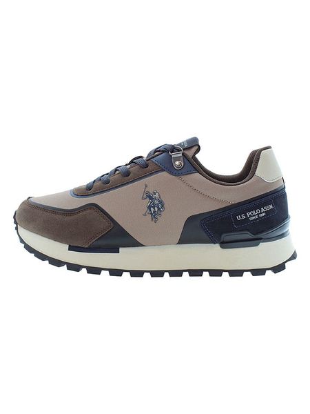 U.S. Polo Assn. Sneakersy w kolorze brązowo-granatowym rozmiar: 45. Brązowe buty sportowe casual U.S. Polo Assn., bez wzorów, bez zapięcia. Za 211.31 zł.