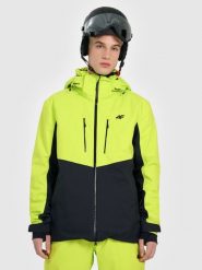 4F Kurtka narciarska membrana Dermizax 20000 z wypełnieniem Primaloft Black męska - zielona L. Żółte kurtki narciarskie i snowboardowe 4F, l, bez wzorów, z meshu, narciarskie, Dermizax. Za 1,499.99 zł.