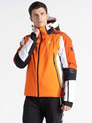 Dare 2b Kurtka narciarska "Speed" w kolorze biało-czarno-pomarańczowym rozmiar: XL. Białe kurtki narciarskie i snowboardowe Dare 2B, xl, bez wzorów, narciarskie. Za 508.70 zł.