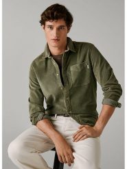 Pepe Jeans Koszula sztruksowa "Clayton" w kolorze khaki rozmiar: XL. Brązowe koszule Pepe Jeans, xl, bez wzorów, z jeansu, bez kołnierzyka, bez ramiączek. Za 208.99 zł.