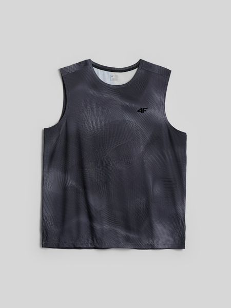 4F Koszulka treningowa regular szybkoschnąca męska - czarna M. Czarne t-shirty 4F, m, bez wzorów, bez kołnierzyka, bez ramiączek. Za 99.99 zł.