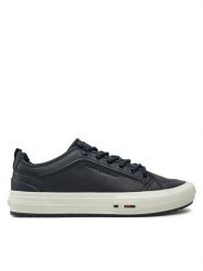 Tommy Hilfiger Sneakersy Th Hi Vulc Cleat Low Lth FM0FM05452 Granatowy. Niebieskie buty sportowe casual Tommy Hilfiger, bez wzorów, ze skóry, bez zapięcia. Za 529.99 zł.