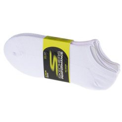 Skarpetki sportowe męskie 3pk No Show Stretch Socks. Białe skarpetki sportowe Skechers, bez wzorów, z materiału. Za 69.99 zł.