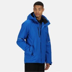 Kurtka Męska Softshell. Czarne kurtki Regatta, m, bez wzorów, z materiału, z kapturem. Za 312.99 zł.