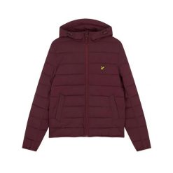 Lekka kurtka puchowa Lyle & Scott. Czerwone kurtki LYLE AND SCOTT, l, bez wzorów, z materiału, bez kaptura. Za 485.00 zł.