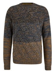 PME Legend Sweter w kolorze brązowo-niebieskim rozmiar: XXL. Brązowe swetry nierozpinane PME Legend, xxl, bez wzorów, z bawełny, bez kołnierzyka, bez ramiączek. Za 307.45 zł.