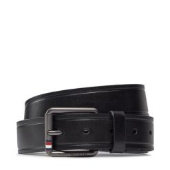 Pasek Męski Tommy Hilfiger. Czarne paski Tommy Hilfiger, bez wzorów, casualowe. Za 139.99 zł.