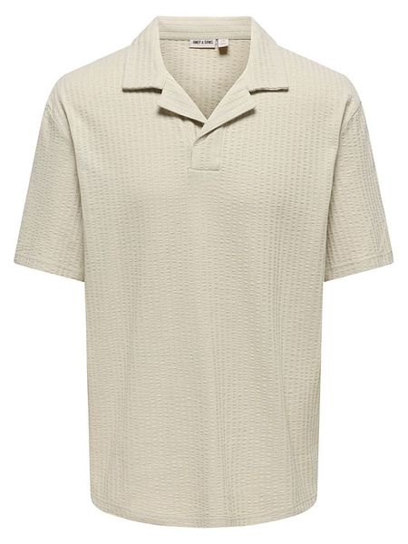 ONLY & SONS Koszulka polo "Onsaustin" w kolorze beżowym rozmiar: XL. Brązowe koszulki polo sportowe Only & Sons, xl, bez wzorów, bez kołnierzyka, bez ramiączek. Za 74.28 zł.