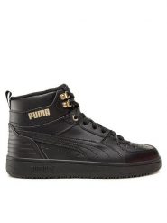 Puma Sneakersy Rebound Rugged 387592 01 Czarny. Czarne buty sportowe casual Puma, bez wzorów, ze skóry, bez zapięcia. Za 249.99 zł.