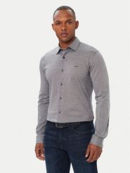 BOSS Koszula Mysoft 50519748 Niebieski Slim Fit. Niebieskie koszule Boss, m, bez wzorów, z bawełny, bez kołnierzyka, bez ramiączek. Za 499.99 zł.