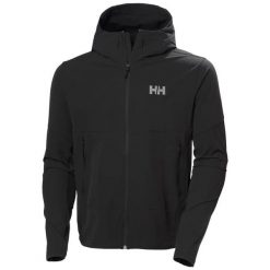 Kurtka wodoodporna z kapturem Helly Hansen Blaze Softshell. Czarne kurtki Helly Hansen, l, bez wzorów, z elastanu, z kapturem. Za 755.00 zł.