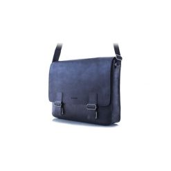 Czarna torba na ramię ze skóry naturalnej baleine s3. Torby na laptopa marki Baleine. Za 234.91 zł.