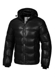 Kurtka zimowa męska Pitbull z kapturem Pepperwood. Czarne kurtki PITBULL, na zimę, m, z aplikacjami, z materiału, z kapturem. Za 449.00 zł.