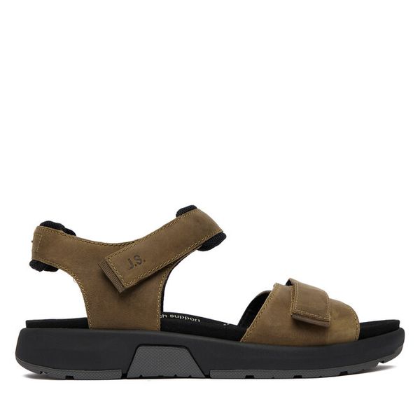 Sandały Josef Seibel. Brązowe sandały Josef Seibel, bez zapięcia. Za 318.99 zł.