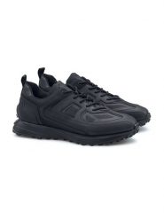 LLOYD Skórzane sneakersy w kolorze czarnym rozmiar: 43. Czarne buty sportowe casual Lloyd, bez wzorów, z materiału, bez zapięcia. Za 462.29 zł.