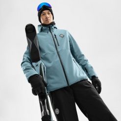 Męska kurtka snowboardowa Sporty zimowe Mężczyzna Siroko W2 Beluga. Niebieskie kurtki SIROKO, na zimę, m, bez wzorów, z softshellu, bez kaptura. W wyprzedaży za 339.00 zł.