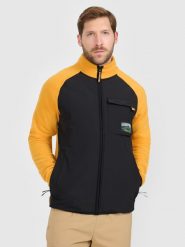 4F Polar regular ze stójką męski - pomarańczowy XL. Brązowe bluzy z polaru 4F, m, bez wzorów, z materiału, bez kaptura. Za 229.99 zł.