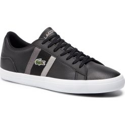 Półbuty LACOSTE - Lerond 119 3 Cma 7-37CMA0045237 Blk/Dk Gry. Czarne eleganckie półbuty LACOSTE, bez wzorów, z materiału, bez obcasa, bez zapięcia. W wyprzedaży za 259.00 zł.