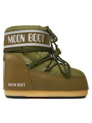 Moon Boot Śniegowce 80D1409340 Khaki. Brązowe śniegowce Moon Boot, ze skóry, bez zapięcia. Za 759.99 zł.