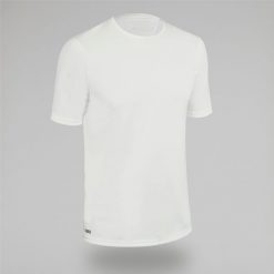 Koszulka UV surfingowa męska Olaian Water T-shirt krótki rękaw. Czarne bluzki z długim rękawem OLAIAN, m, bez wzorów, z dzianiny, bez kołnierzyka, bez ramiączek. Za 39.99 zł.