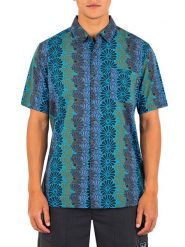 Hurley Koszula w kolorze zielono-niebieskim rozmiar: XL. Niebieskie koszule Hurley, xl, bez wzorów, z bawełny, bez kołnierzyka, bez ramiączek. Za 100.75 zł.