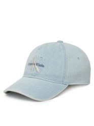 Calvin Klein Jeans Czapka z daszkiem Monologo LV04G5007G Niebieski. Niebieskie czapki z daszkiem Calvin Klein Jeans, bez wzorów, z bawełny. Za 179.99 zł.