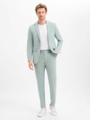 Finshley & Harding garnitur Mężczyźni Modern Fit zielony, 56. Zielone garnitury Finshley & Harding, m, bez wzorów. Za 699.95 zł.