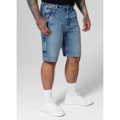 Szorty męskie Pitbull Jeansowe Blue Denim Carpenter. Niebieskie szorty PITBULL, m, bez wzorów, z denimu. W wyprzedaży za 185.90 zł.