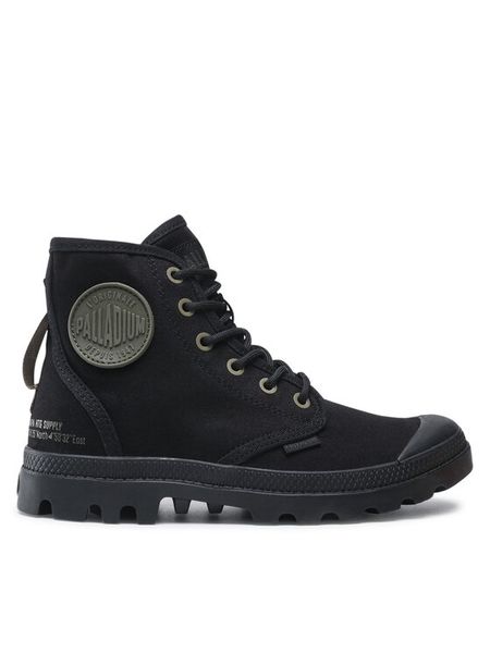 Palladium Trapery Pampa Hi Htg Supply 77356-001-M Czarny. Czarne trapery Palladium, z materiału, bez zapięcia. Za 429.99 zł.