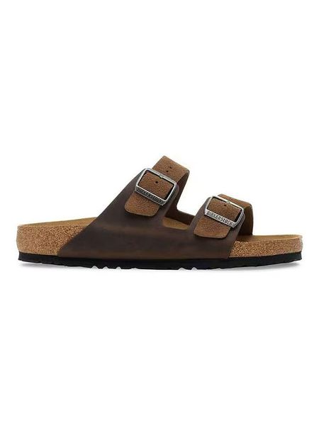 Birkenstock Skórzane klapki "Arizona" w kolorze brązowym rozmiar: 45. Brązowe klapki Birkenstock. Za 570.95 zł.