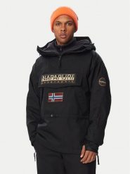 Napapijri Kurtka anorak Skidoo Next NP0A8B3G Czarny Loose Fit. Czarne kurtki Napapijri, m, bez wzorów, z syntetyku, bez kaptura. Za 1,759.00 zł.