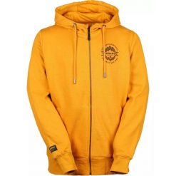 Bluza męska Fundango West Point z kapturem. Żółte bluzy Fundango, m, bez wzorów, z bawełny, z kapturem. Za 239.90 zł.