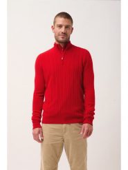 Just Cashmere Kaszmirowy sweter w kolorze czerwonym rozmiar: XXL. Czerwone swetry nierozpinane Just Cashmere, xxl, bez wzorów, z kaszmiru, bez kołnierzyka, bez ramiączek. Za 521.99 zł.