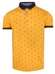 Koszulka POLO, Żółta w Kotwice, Krótki Rękaw, Męska, z Nadrukiem. Żółte bluzki z długim rękawem New Antracid, m, bez wzorów, z bawełny, bez kołnierzyka, bez ramiączek. Za 145.00 zł.