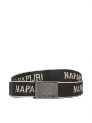 Napapijri Pasek Orion NP0A4HAN Czarny. Czarne paski Napapijri, bez wzorów. Za 199.99 zł.