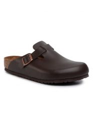 Birkenstock Klapki Boston 60101 Brązowy. Brązowe klapki Birkenstock, ze skóry. Za 499.99 zł.