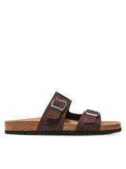 Geox Klapki U Sandal Ghita B U159VB 00032 C6024 Brązowy. Brązowe klapki Geox, z nubiku. Za 279.99 zł.