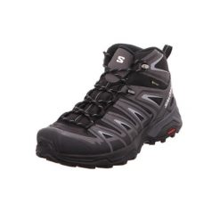 Buty trekkingowe męskie Salomon X Ultra Pioneer Mid Gtx Gore-tex. Czarne buty turystyczne Salomon, bez wzorów, z gore-texu, za kostkę, bez zapięcia, trekkingowe, gore-tex. Za 697.00 zł.