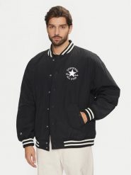 Converse Kurtka bomber Varsity 10026976-A01 Czarny Regular Fit. Czarne kurtki Converse, l, bez wzorów, z syntetyku, bez kaptura. Za 409.99 zł.