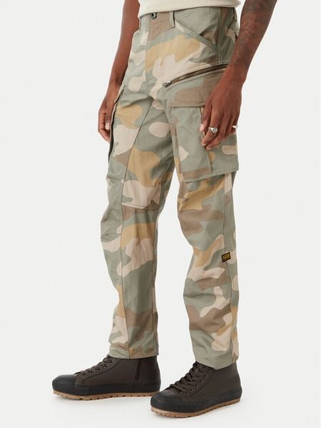 G-Star Raw Spodnie materiałowe Rovic D02190-E574 Zielony Tapered Fit. Zielone spodnie materiałowe G-Star Raw, m, bez wzorów, z bawełny, retro. Za 458.99 zł.