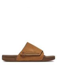 Quiksilver Klapki Rivi AQYL101378 Brązowy. Brązowe klapki Quiksilver, ze skóry. Za 179.99 zł.