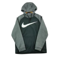 Bluza z kapturem męska Nike. Czarne bluzy z kapturem Nike, l, bez wzorów, z jeansu, z kapturem. Za 97.94 zł.