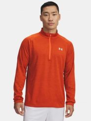 Under Armour Koszulka funkcyjna w kolorze pomarańczowym rozmiar: XL. Pomarańczowe t-shirty sportowe Under Armour, bez wzorów, z materiału, bez ramiączek, outdoorowe. Za 110.55 zł.