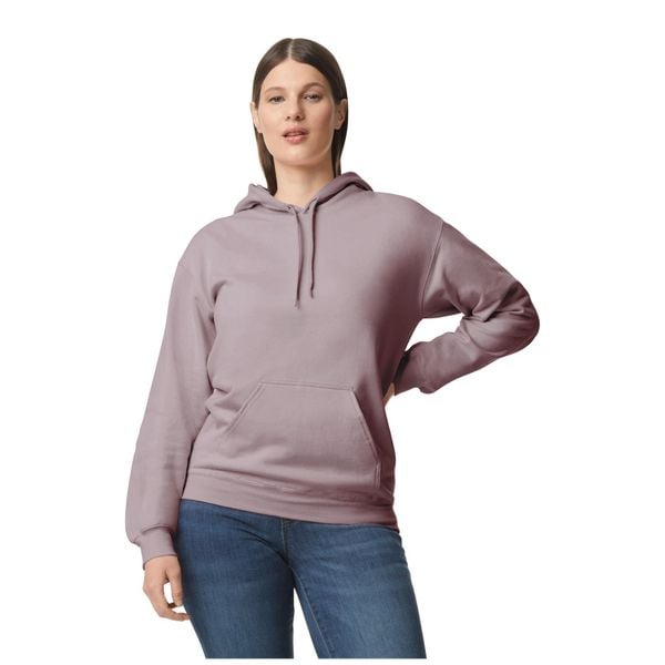 Bluza Z Kapturem Dla Dorosłych Unisex Softstyle Fleece Midweight. Fioletowe bluzy GILDAN, m, bez wzorów, z kapturem. Za 121.99 zł.