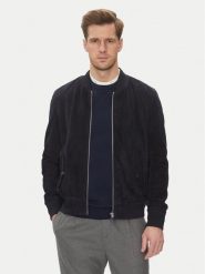 Serge Pariente Kurtka skórzana M888 Granatowy Regular Fit. Niebieskie kurtki Serge Pariente, m, bez wzorów, ze skóry, bez kaptura. Za 1,489.00 zł.