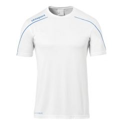 Koszulka sportowa męska Uhlsport Stream 22. Białe t-shirty sportowe Uhlsport, bez wzorów, z poliesteru, bez ramiączek, na fitness i siłownię. Za 195.00 zł.