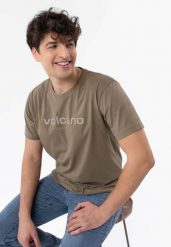 T-TOL. Brązowe t-shirty Volcano, m, bez wzorów, z bawełny, bez kołnierzyka, bez ramiączek. Za 69.99 zł.