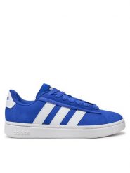 Adidas Sneakersy Grand Court Alpha IH3846 Niebieski. Niebieskie buty sportowe casual Adidas, bez wzorów, ze skóry, bez zapięcia. Za 299.99 zł.