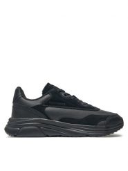 Tommy Hilfiger Sneakersy FM0FM05345 Czarny. Czarne buty sportowe casual Tommy Hilfiger, bez wzorów, ze skóry, bez zapięcia. Za 379.99 zł.